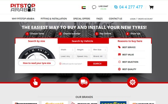 Websites: PitStop Arabia